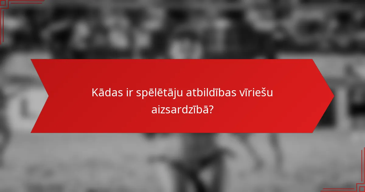 Kādas ir spēlētāju atbildības vīriešu aizsardzībā?